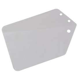 NOGUCHI 106200 Bib Plate, Clear, 1 Piece, Pre-Drilled Mounting Holes