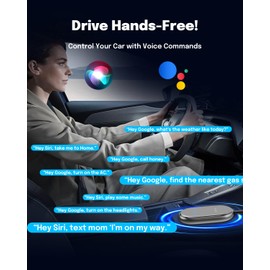 ZUCWO 2-in-1 Wireless CarPlay Adapter – Instant Connection, Converts Wired CarPlay to Wireless, Supports 800+ Cars from 2016 & USB-A to USB-C for iOS10+/Android 11+