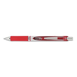 Pentel EnerGel RTX Roller Ball Retractable Gel Pen, Red Ink, Medium