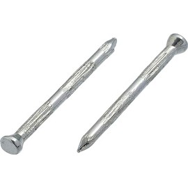 3.4mm x 50mm Concrete Rolled Masonry Nail Finishing Steel Nails Hardened Ribbed Hardware Pins (Pack of 100)