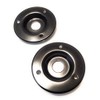 Axegrinderz 2 Pack Round Metal Speaker Jack Plates for Amplifier