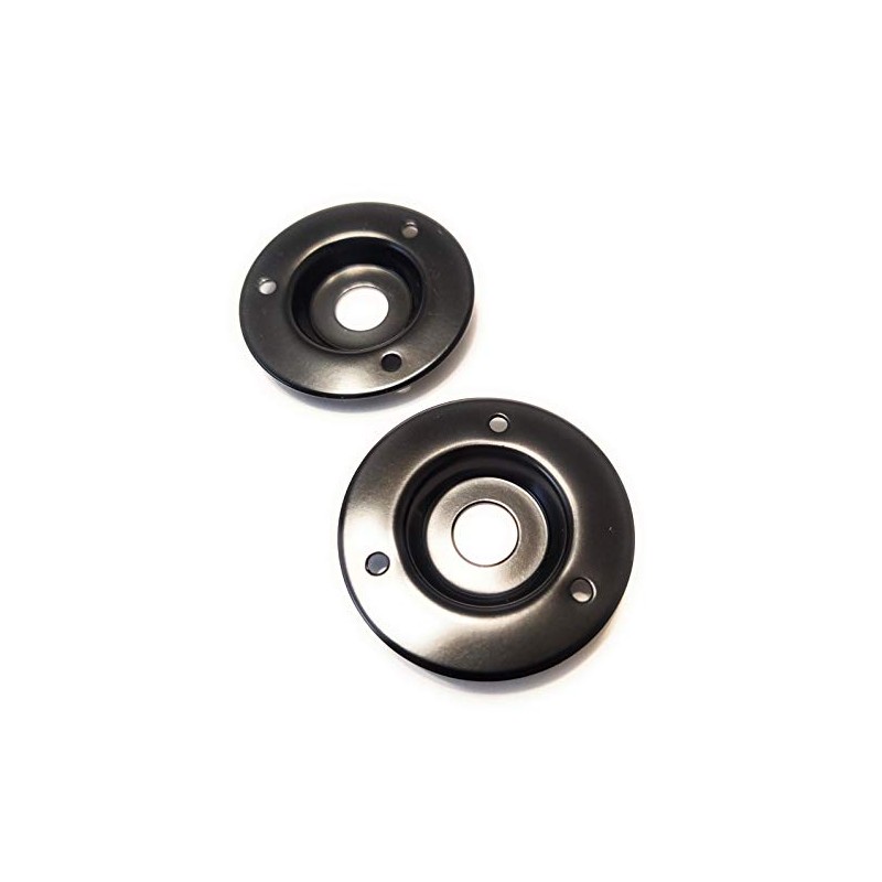Axegrinderz 2 Pack Round Metal Speaker Jack Plates for Amplifier