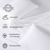 LANE LINEN 100% Organic Cotton Pure White Full Sheets Set,
