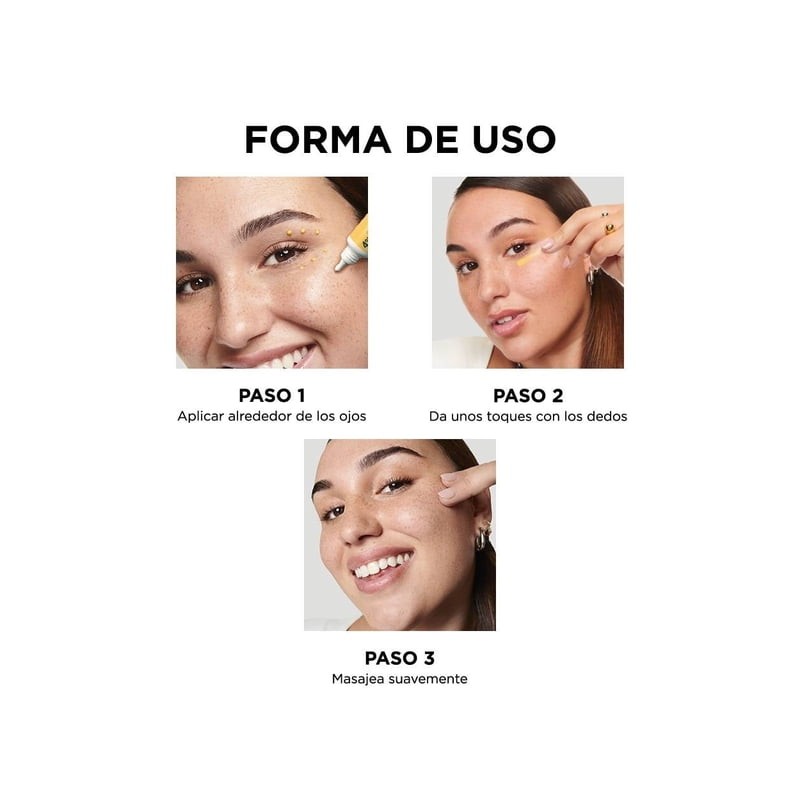 Crema para ojos Garnier Skin Active express aclara vitamina C