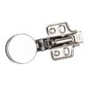 BAOK Silent Glass Door Hinge for Cabinet (Straight Arm, Full