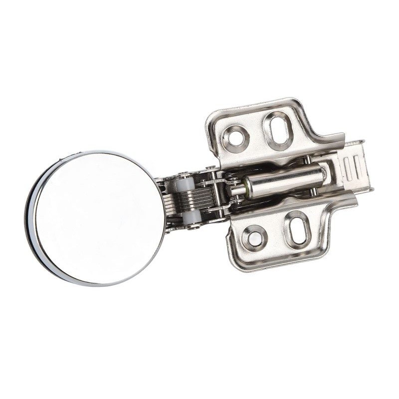 BAOK Silent Glass Door Hinge for Cabinet (Straight Arm, Full