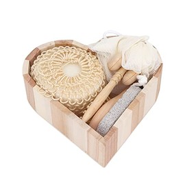 Este Set Exfoliación Corporal Incluye Una Esponja Baño Piedra Pómez Peine Rodillo Masaje Facial Productos Limpieza Profunda Perfectos Conseguir Piel