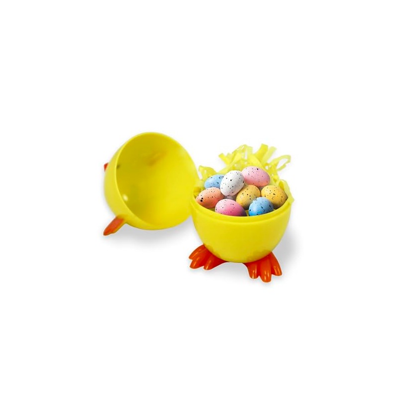 Eurowrap Easter Novelty Fillable Eggs Set with Bunny Chick and