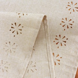 LOMOHOO Table Runner Beige Modern 32 x 180 cm Boho Runner Table Modern Table Runner Linen Table Runner Outdoor Tablecloth Washable for Kitchen Dining Table Birthday Party Wedding Christmas Table