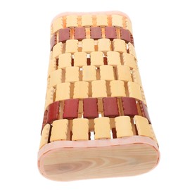 VICASKY Bamboo Pillow for Steam Rooms Ergonomic Lumbar Support Multi Use Design for Comfort Breathable Sweat Absorbing for Elderly Relaxation Sessions