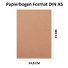 50 sheets DIN A5 paper - natural paper pink -