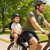 Rear Bicycle Child Seat with Backrest, Kids Bike Saddle for