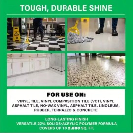 Ecolab 1 Gal. High Traffic Low Maintenance Floor Finish Case of 4