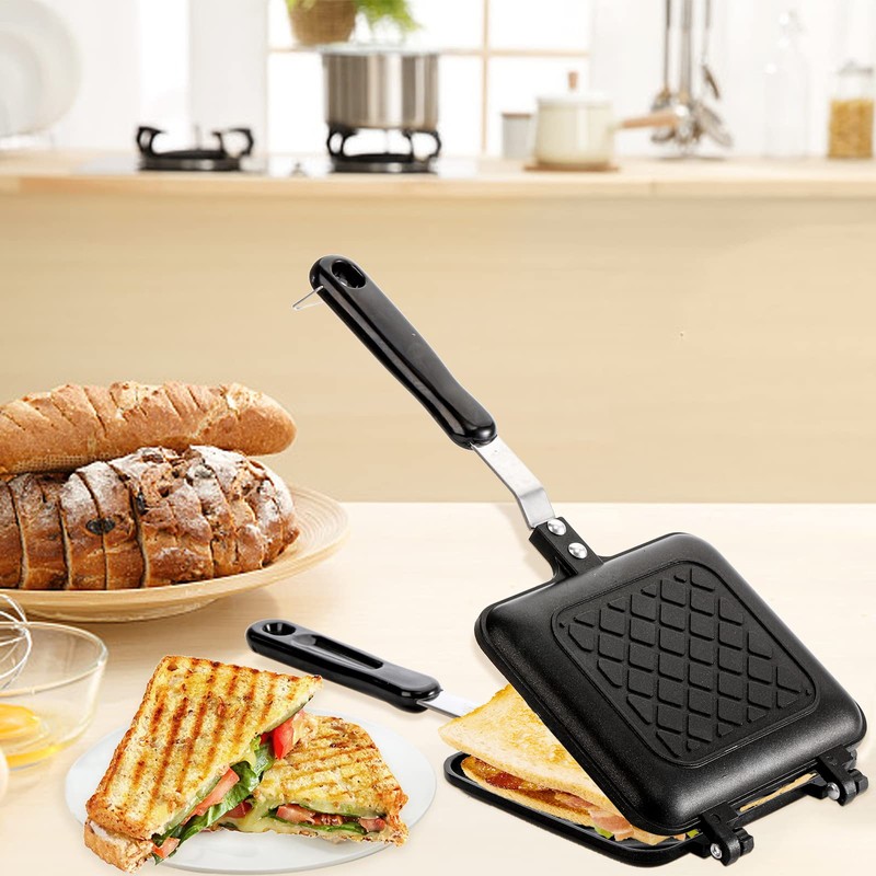 ZOOFOX Sandwich Maker, Grilled Sandwich and Panini Maker Pan with