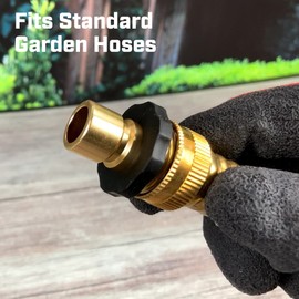 Chapin International 6-9464: Male Quick-Connect Fittings, Heavy Duty Valve Garden Hose Connector, Set of 4, Metallic