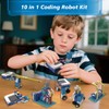 ICreateRobot Coding Robot Kit, 10-in-1 BBC Micro:bit Robotics Invertor Kit,