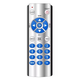 AmerTac 1 Device Big Button Universal TV Remote. ZB110B