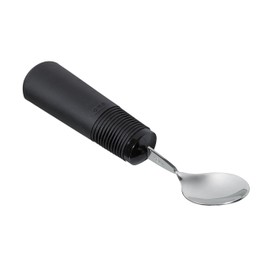 Performance Health Good Grips Teaspoon with Built-Up Handle, Adaptive Eating Utensil, Cushioned Grip, Ideal for Arthritis, Neurological Impairments & Weakness, Flexible Ribbing, Non-Latex