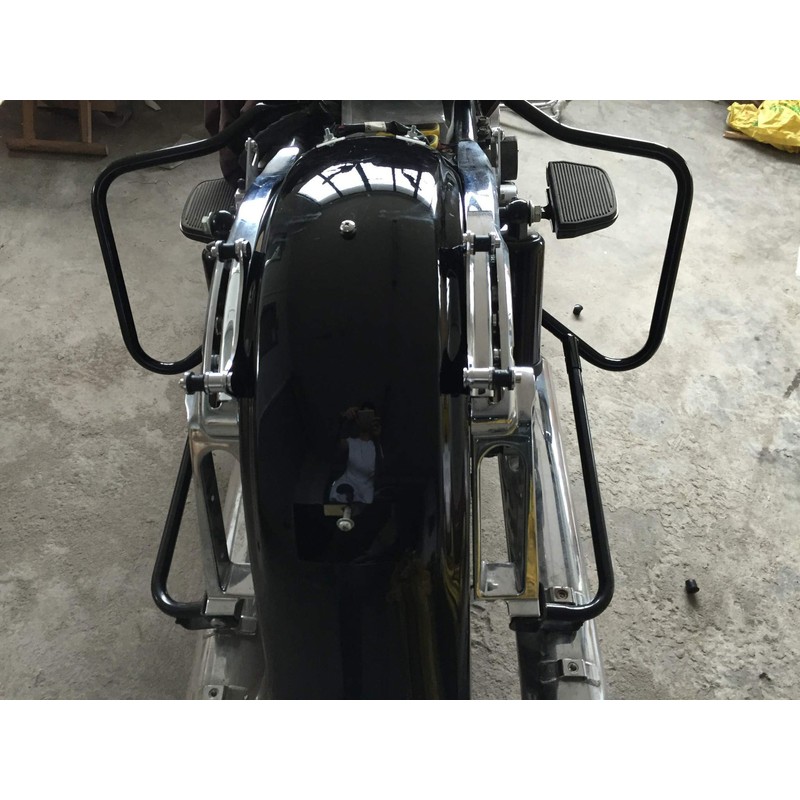 TCMT Saddle Bag Bracket Guard Bar Set Fits For Harley