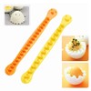 2 Pieces Egg Slicer,Egg Cutter,Egg Cutter for Hard Boiled Eggs,Cute