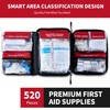 520 Pieces Premium First Aid Kit - Large Emergency Medical