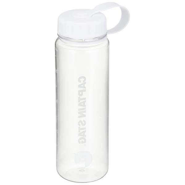 Captain Stag Water Bottle, Sports Bottle, Direct Drinking, Rice Measurement Markings Included, white