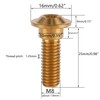 UHDFBDHF 6Pcs Titanium Bolt M8 x 20mm 25mm Motorcycle Rear
