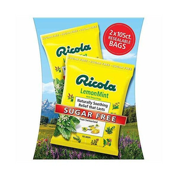 Ricola Sugar Free Lemon Mint Drops, 210Count