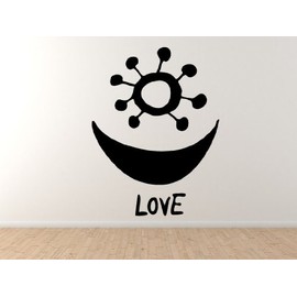 Adinkra Akan #5 - Love Smile African Sign Symbology - 45" Black Wall Vinyl Decal Decorative