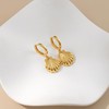 SANNYRA Shell Earrings for Women - 14K Gold Plated Earrings