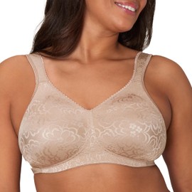PLAYTEX Womens 18-hour Ultimate Lift Wireless Full-coverage Bra, Single Or 2-pack Full Coverage Bra, Toffee, 38D US
