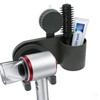 RODDEX Suction Cup Hair Dryer Holder with Basket, Wall Mount