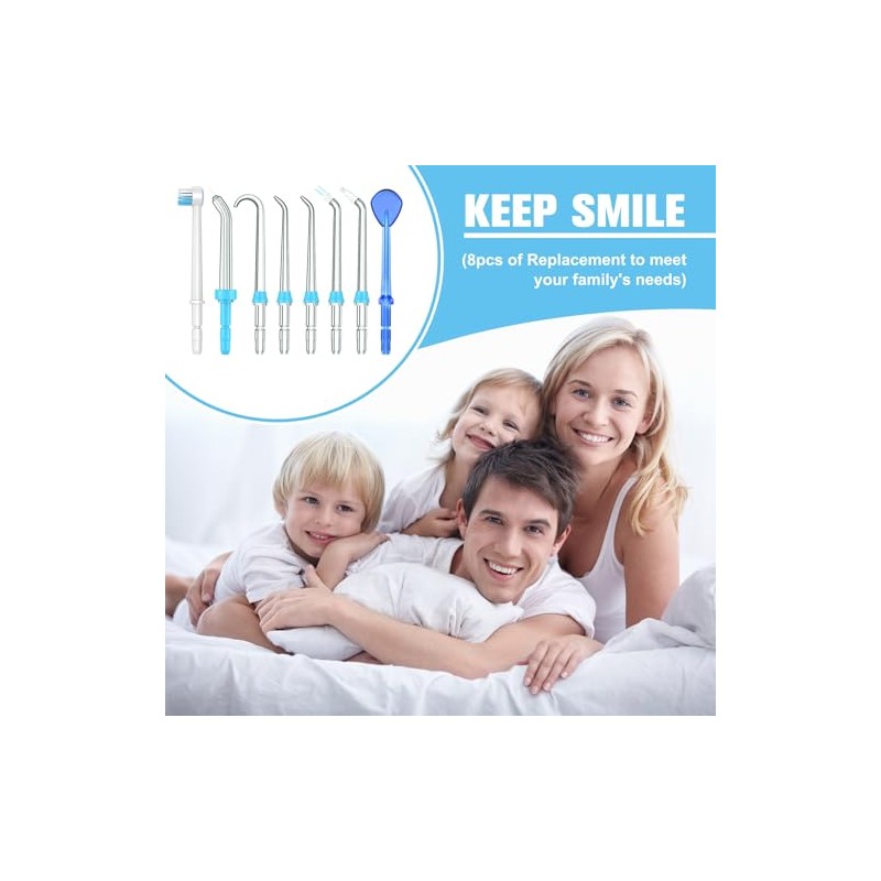 Waterpik Compatible Replacement Flosser Tips - 8 Pack