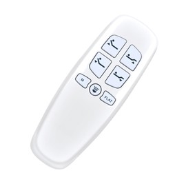 HZIME New Replacement HJH13D Remote Control Compatible for Richmat HJH13D Adjustable Bed Base，for Milemont and Lucid L300 Adjustable Bed LUL300TXAB（White Color）