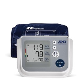 A&D Medical Blood Pressure Monitor for Home Use, UA-767F, Wide-Range Cuff (8.6-16.5"/22-42cm), 4 User, Easy to Use, Body Movement & Cuff Fit Detection Error, Batteries, Carrying Case