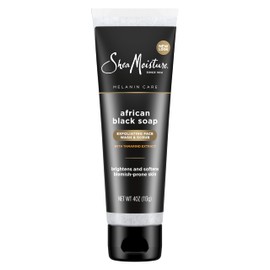 Shea Moisture African Black Soap Problem Facial Wash And Scrub, 4 Oz                                                                                  
