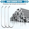 Fly Tying Hooks, 380pcs Ultra Sharp Barbed Fly Fishing Hooks