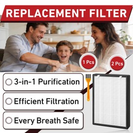 2Pcs 75i Replacement Filter with H13 Activated Carbon