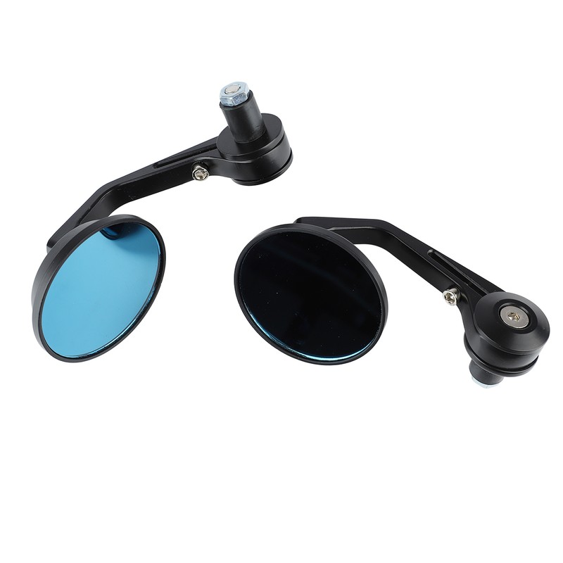 Pair of Motorcycle Rearview Mirror Wide View Aluminum Alloy Universal
