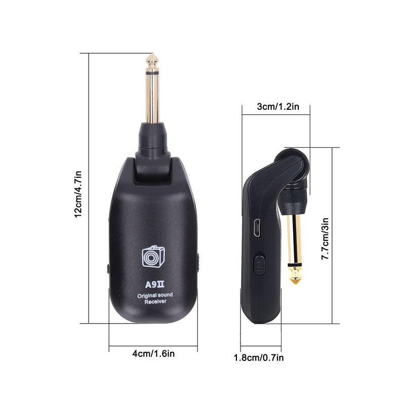 Guitar Receiver Transmitter Set Plug and Play Wireless Transmitter Receiver