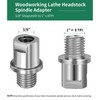 HAowosi Lathe Headstock Spindle Adapter,Converts 5/8" Shopsmith to 1" x