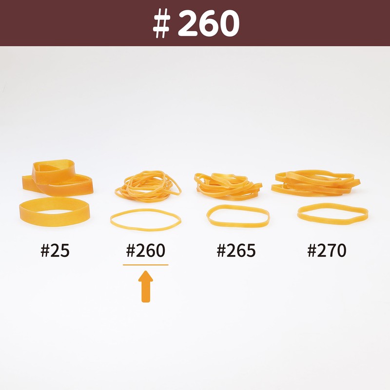 Rubber Band #260 < 17.6 oz (500 g) Transparent Bag