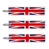 JAVD United Kingdom Flag Keychain Tag with Key Ring (3