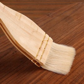 Barfeery 10 PCS Assorted Size Paint Brush Goat Hair Brushes Hair Duster Flat Brush Sweep Mops for Watercolor, Wash, Ceramic