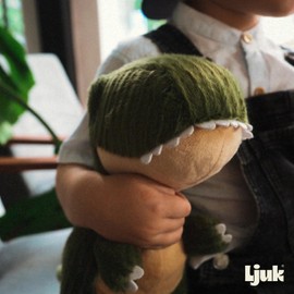 Ljuk® Cuddlesaurus™ Super Soft Dinosaur T-Rex Cuddly Toy, 30 cm, Green, Gift for Boys and Girls, Plush Toy for Kids, Dinosaur, Dino (Green)