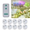 10pcs/ Set Round Waterproof LED Candle Light Submersible Remote Control(Warm