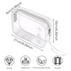 3 Pcs Clear Travel Toiletries Bags, Airport Security Approved Liquid