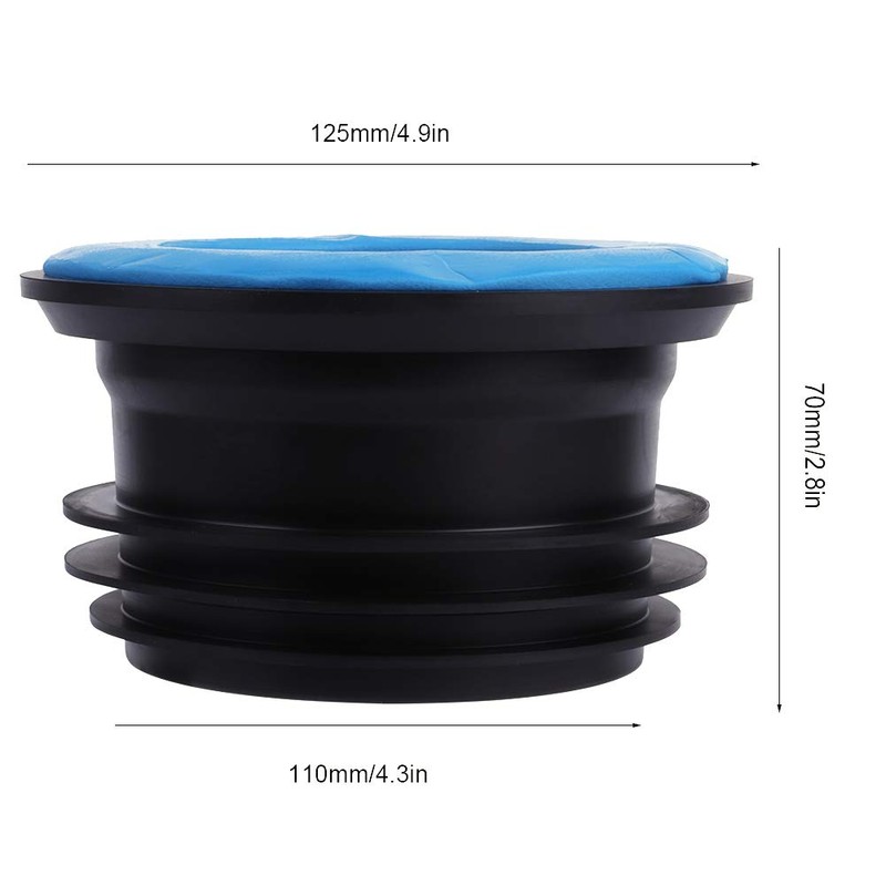 Toilet Rubber Odor Proof Rubber Seal, ABS Seal Pipe, Leakproof