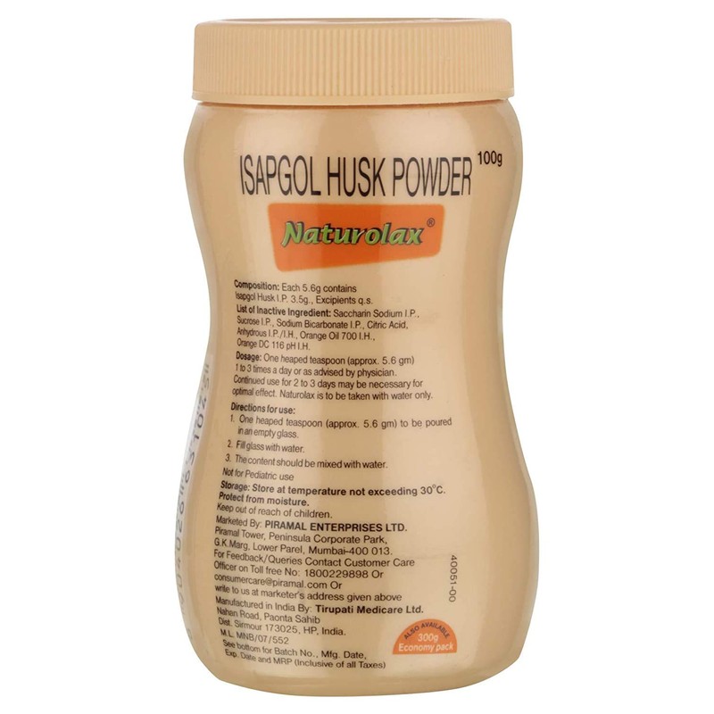 2 x Naturolax - Isapgol Husk Powder 100g (3.53oz)