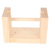 Wooden Yarn Holder 5.1in Long Sturdy Smoothing Rotatable Easy Assembly